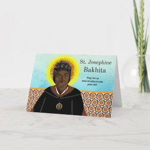 St Josephine Bakhita Feast Day 8 februari Kaart