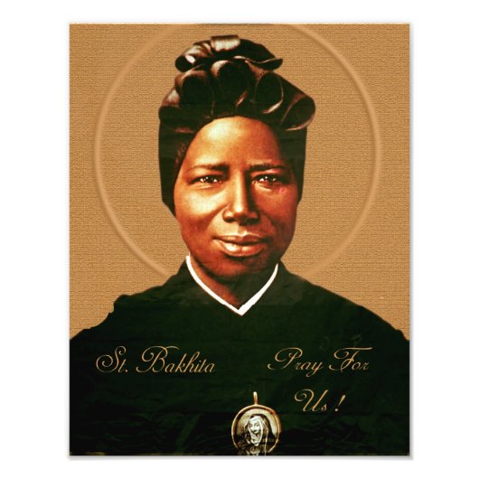 St. Josephine Bakhita. Foto Afdruk (Voorkant)
