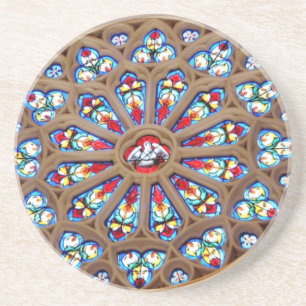 St. Joseph's Cathedraal - Glas in lood Window Zandsteen Onderzetter