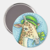 ST. JOUR DE PATRICK MAGNET GIRAFFE IRLANDAIS (Recto/Verso)