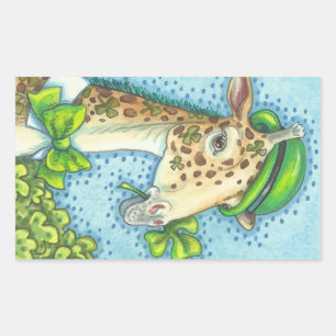 ST. JOURNÉE DE PATRICK STICKERS GIRAFFE IRLANDAIS 