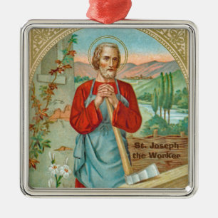 St. Jozef de Werker (BK 31) Metalen Ornament
