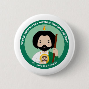 St. Jude de Apostle Ronde Button 5,7 Cm