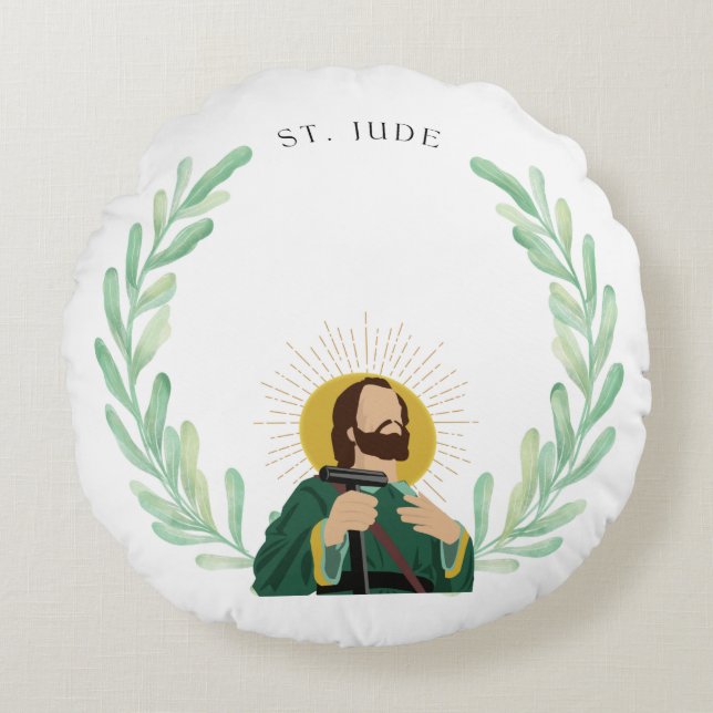 St. Jude Round Pillow Rond Kussen (Voorkant)