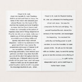 St. Jude Thaddaeus Prayer Card (Inside Unfolded)