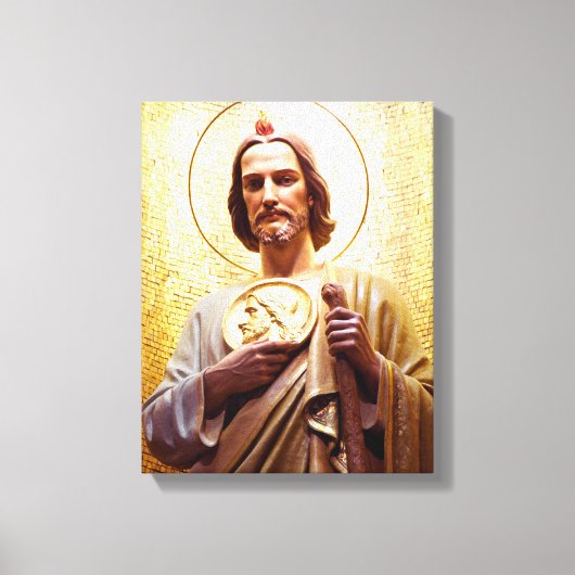 St Jude Thaddeus, beschermheer van het onmogelijke Canvas Afdruk (Voorkant)