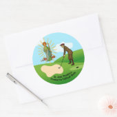 St. Jude Thaddeus & Paniekzaaide Duffer Ronde Sticker (Envelop)