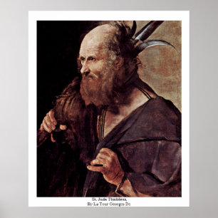 St. Jude Thaddeus, van La Tour Georges de Poster
