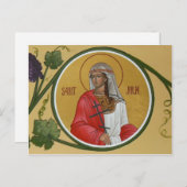 St. Julia Prayer Card Briefkaart (Voorkant / Achterkant)