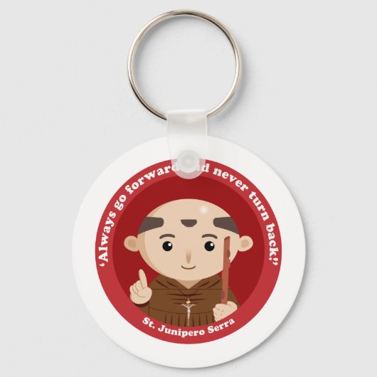 St. Junipero Serra Sleutelhanger (Voorkant)
