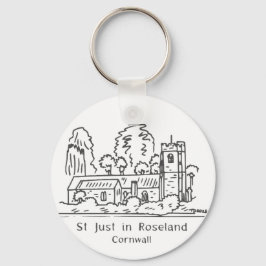 St Just in Roseland church keyring Sleutelhanger