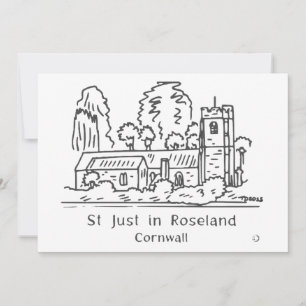 St Just in Roseland kaart