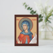 St. Kassiane la carte de prière de l'Hymnographe (Debout devant)