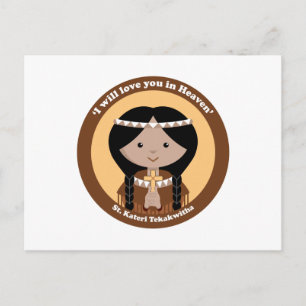 St. Kateri Tekakwitha Briefkaart