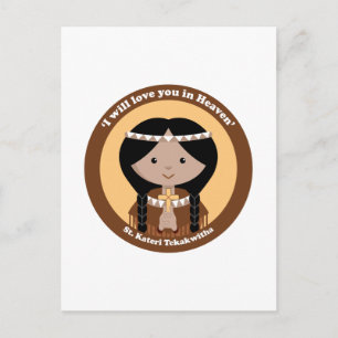 St. Kateri Tekakwitha Briefkaart