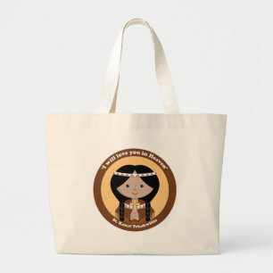 St. Kateri Tekakwitha Grote Tote Bag