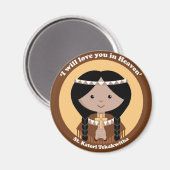 St. Kateri Tekakwitha Magneet (Voorkant / Achterkant)