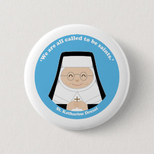 St. Katharine Drexel Ronde Button 5,7 Cm