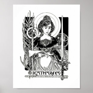 St. Katherine van Alexandrië Poster