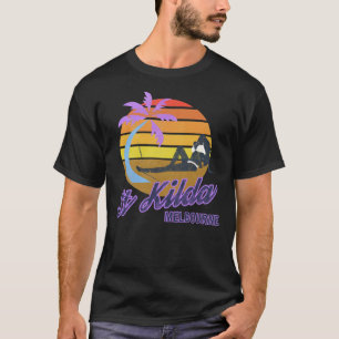 St Kilda Beach Melbourne Victoria Australia Retro T-shirt