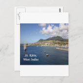 St. Kitts Briefkaart (Voorkant / Achterkant)
