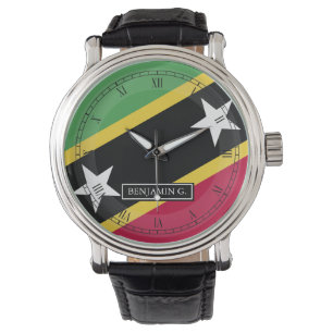 St.Kitts en Nevis Aangepaste naam Horloge