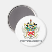 St. kitts en nevis magneet (Voorkant / Achterkant)