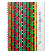 ST KITTS FLAG Custom Add Name Notebook Journal (Devant)