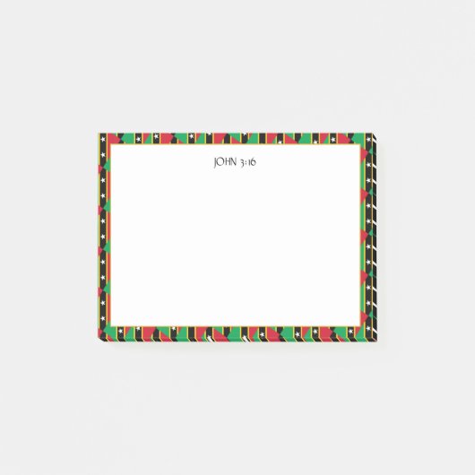 ST KITTS NEVIS Christelijke scripts Post-it® Notes (Voorkant)