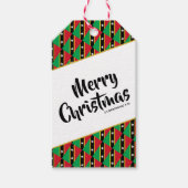 ST KITTS NEVIS Custom Merry-kerstscripts Cadeaulabel (Voorkant)