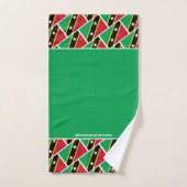 ST KITTS NEVIS FLAG Écriture personnalisée VERT (Serviette à main)