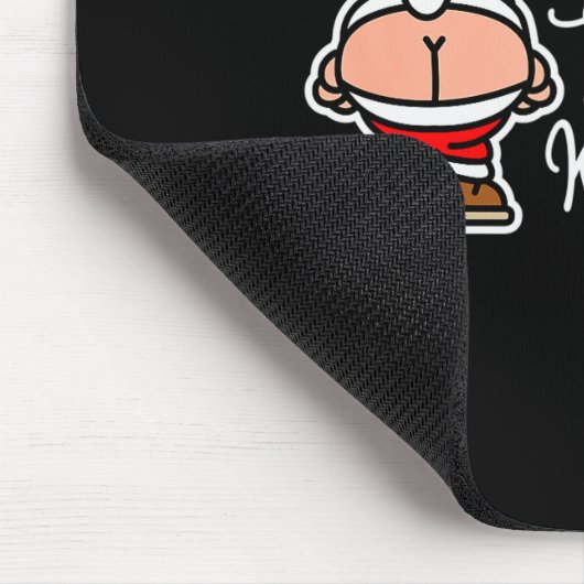 St. Knickerless Funny Mooning Santa Claus Christma Muismat (Hoek)