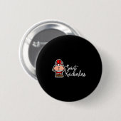 St. Knickerless Funny Mooning Santa Claus Christma Ronde Button 5,7 Cm (Voorkant /achterkant)