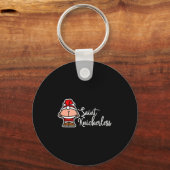 St. Knickerless Funny Mooning Santa Claus Christma Sleutelhanger (Voorkant)