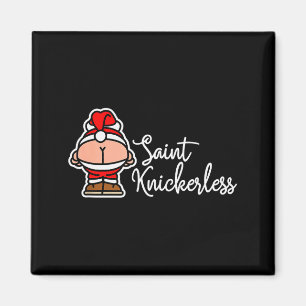 St. Knickerless Grappige Maan Santa Claus Kerstmis Magneet