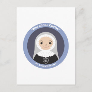 St. Laura Montoya Briefkaart
