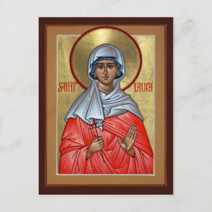 St. Laura Prayer Card Briefkaart
