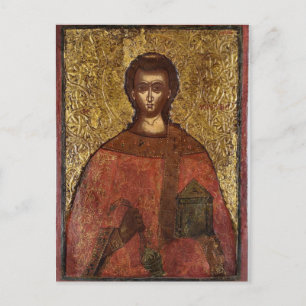 St. Lawrence Martelaar Orthodox Christelijk Icoon Briefkaart