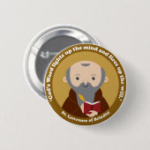 St. Lawrence of Brindisi Ronde Button 5,7 Cm (Voorkant /achterkant)