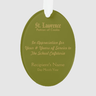 St. Lawrence of Rome (PM 04) Acrylische stof Ornament