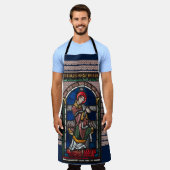 St. Lawrence Patron Saint of Cooks katholiek Schort (Gedragen)