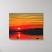 St. Lawrence River Sunset Canvas Afdruk (Voorkant)