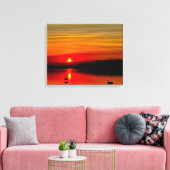 St. Lawrence River Sunset Canvas Afdruk (Insitu (Woonkamer))
