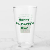 ST. LE JOUR DE PATRICK LEPRECHAUN RHYME verre (Dos)