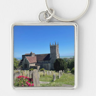 St Leonards Church Hythe vanuit de lucht Sleutelhanger