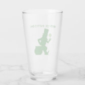 ST. LEPRECHAUN glas VAN DE DAG VAN DE PATRICK (Achterkant)