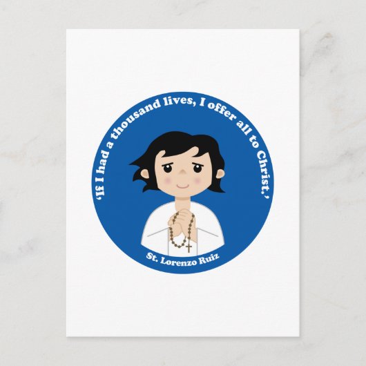 St. Lorenzo Ruiz Briefkaart (Voorkant)