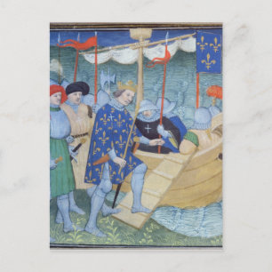 St. Louis aan het inschepen voor de kruistochten Briefkaart