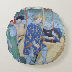 St. Louis aan het inschepen voor de kruistochten Rond Kussen