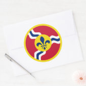 St. Louis Aero Force Ronde Sticker (Envelop)